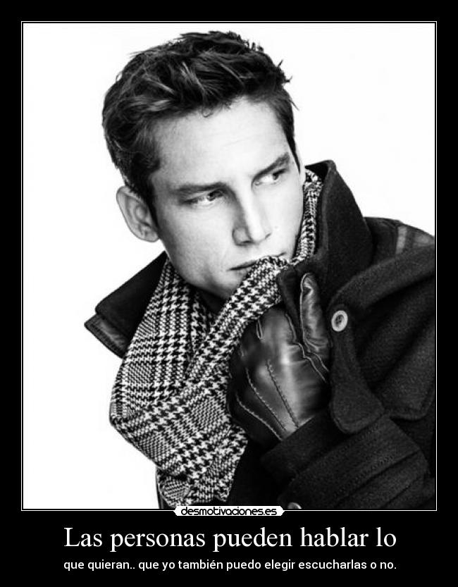 Las personas pueden hablar lo -
