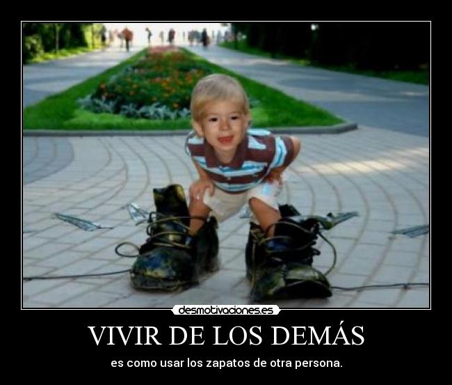 carteles zapatos otra persona desmotivaciones