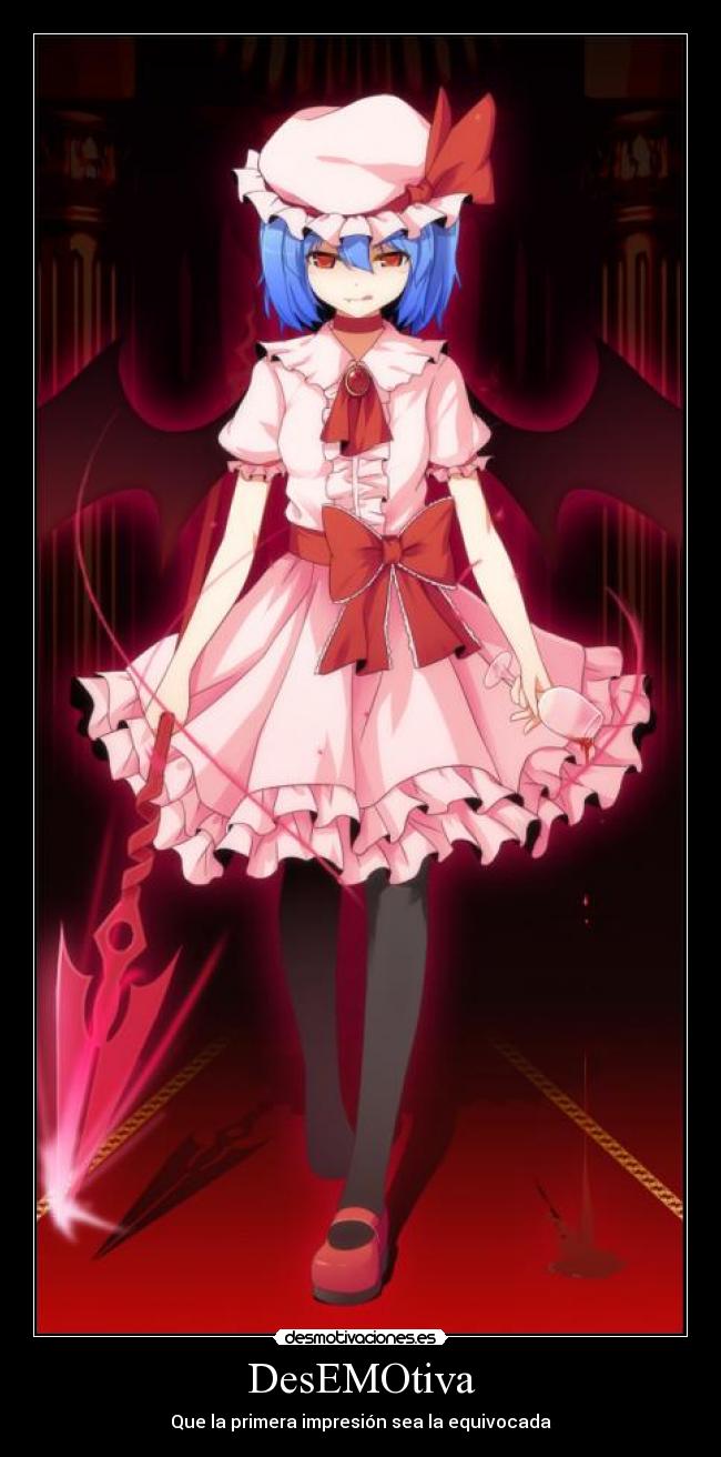 carteles remilia scarlet desmotivaciones