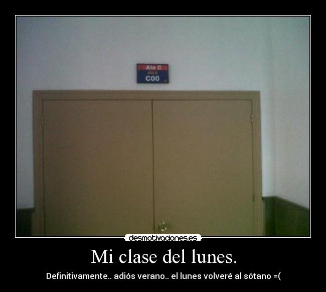 Mi clase del lunes. - 