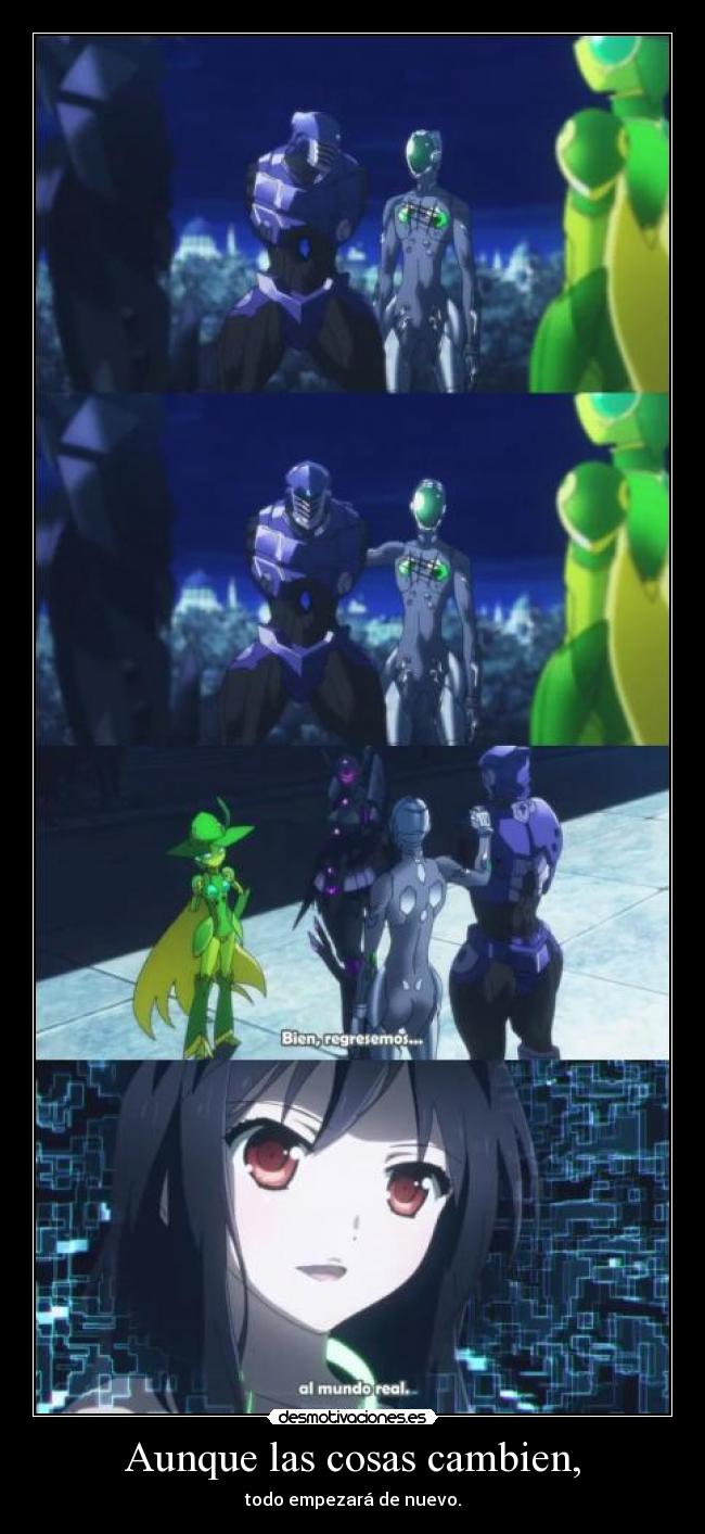 carteles raptorhunters nigatsu harukaze anime accel world final reencuentro haru silver creow black lotus desmotivaciones