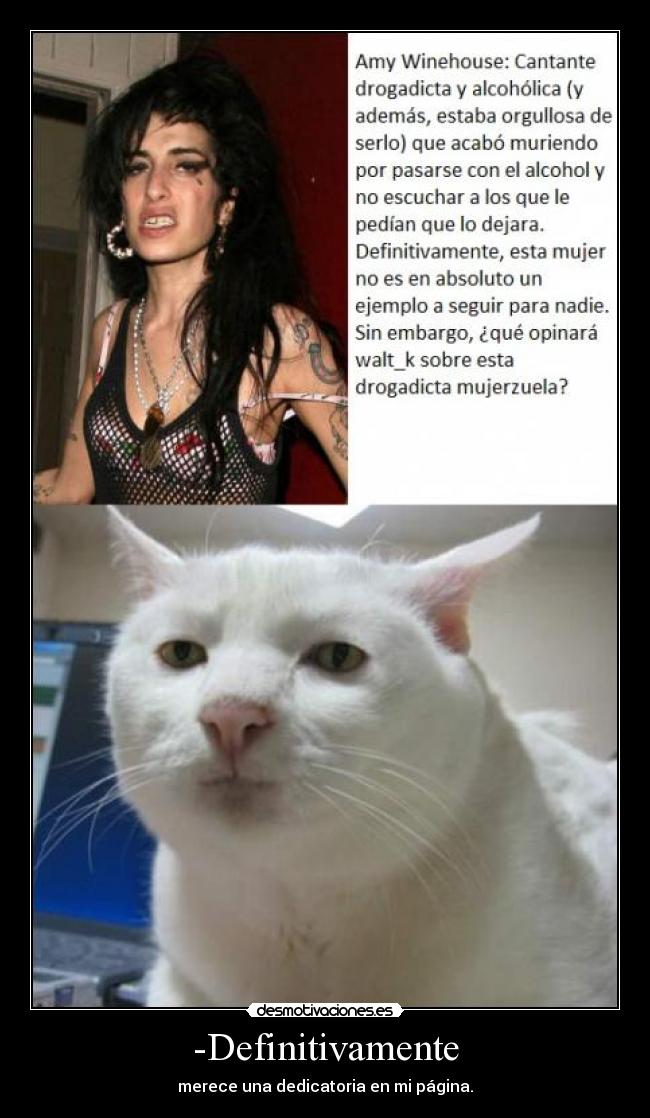 -Definitivamente - merece una dedicatoria en mi página.