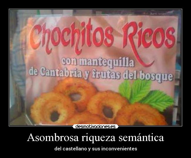 Asombrosa riqueza semántica - 