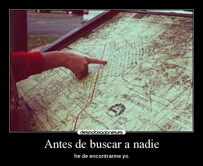 Antes de buscar a nadie - 