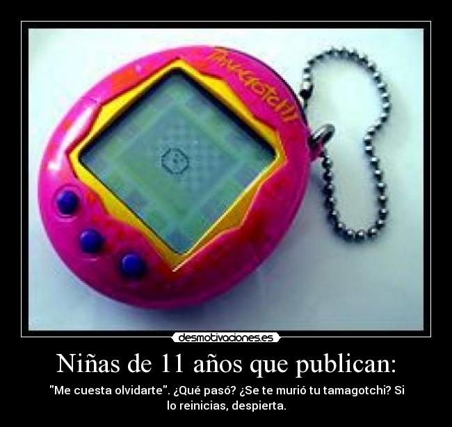 Niñas de 11 años que publican: - 