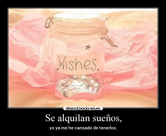 Se alquilan sueños, - 