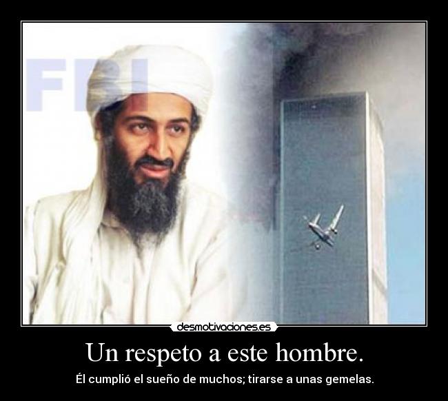 Un respeto a este hombre. -