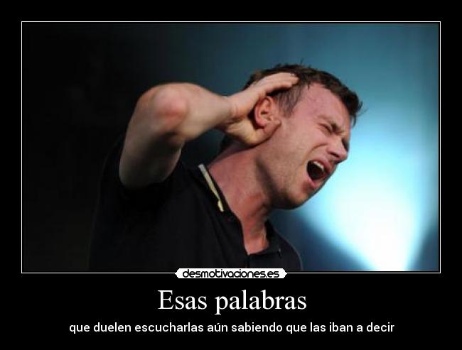 Esas palabras -