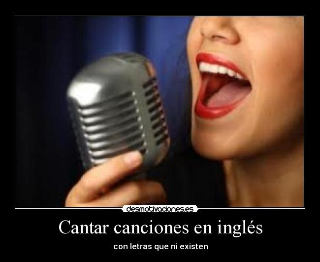 Cantar canciones en inglés - 