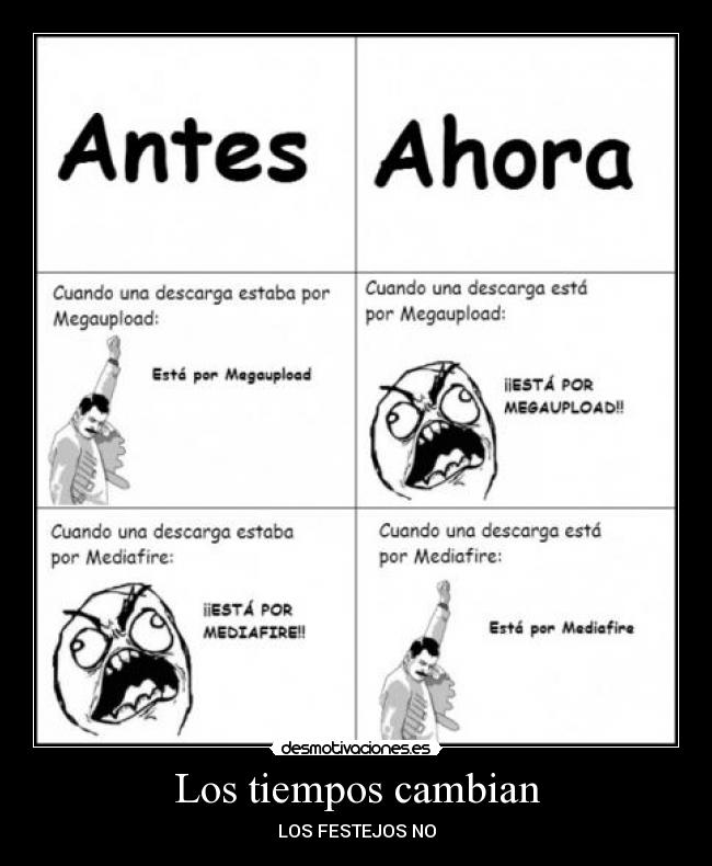 Los tiempos cambian - LOS FESTEJOS NO