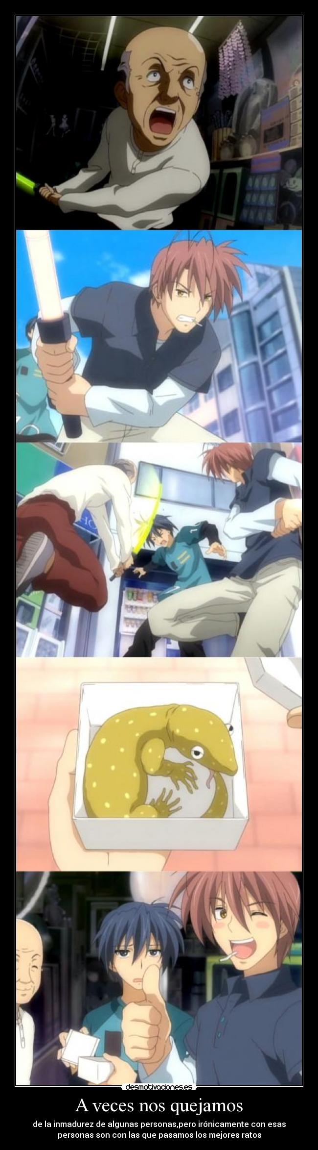 A veces nos quejamos -