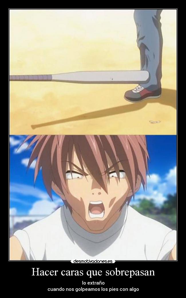 Hacer caras que sobrepasan -