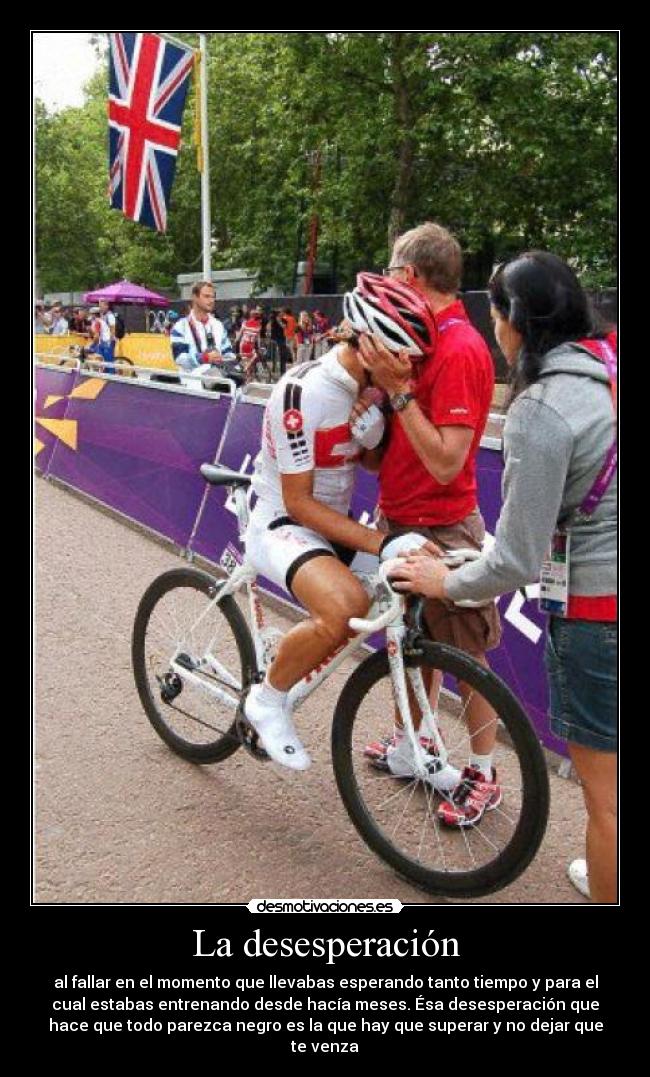 carteles desesperacion cancellara jjoo londres 2012 ciclismo decepcion animo desmotivaciones