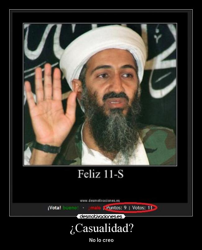 ¿Casualidad? - No lo creo