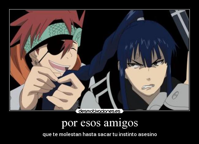 carteles amigos kanda lavi desmotivaciones