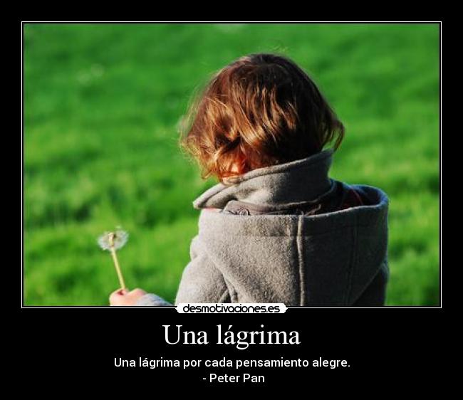 Una lágrima -