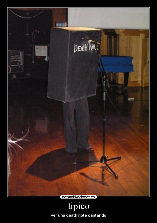 tipico - ver una death note cantando