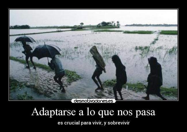 Adaptarse a lo que nos pasa - 