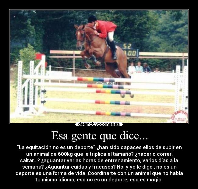 Esa gente que dice... - 