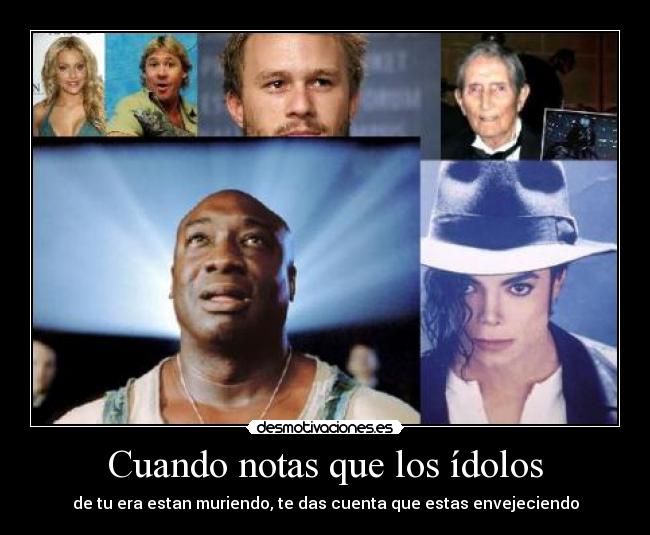 carteles personajes generacion actores famosos muerte marcaron una era etapa envejecer contar infancia desmotivaciones