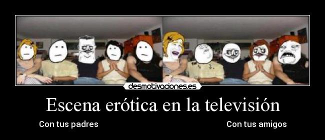Escena erótica en la televisión -