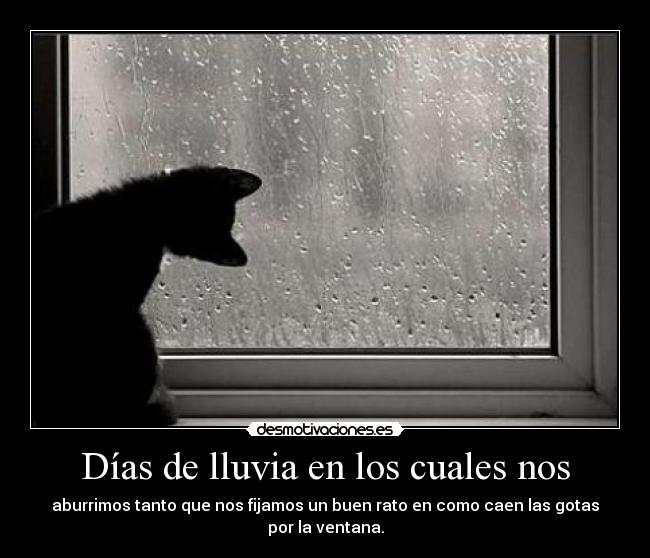 Días de lluvia en los cuales nos - 