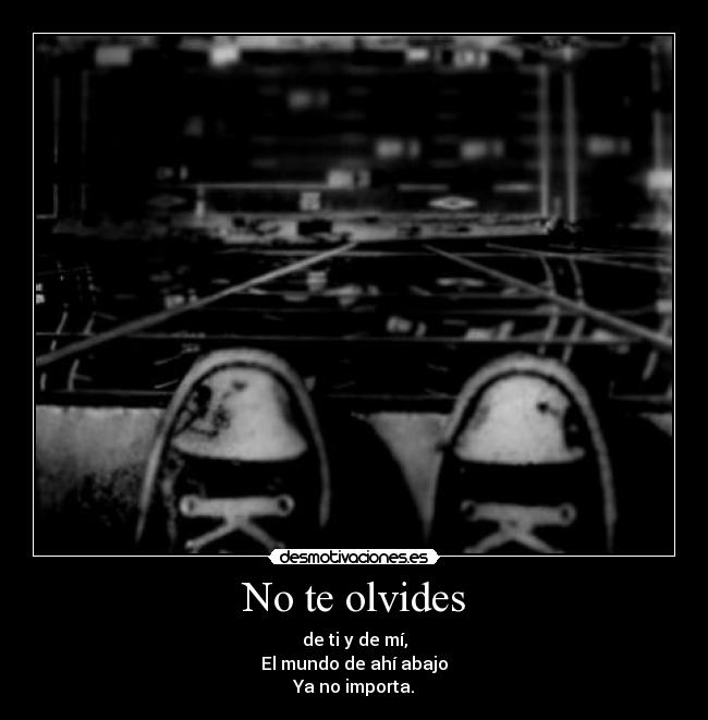 No te olvides - 