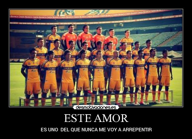 ESTE AMOR - ES UNO DEL QUE NUNCA ME VOY A ARREPENTIR