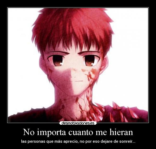 carteles anime fate stay night emiya shirou desmotivaciones