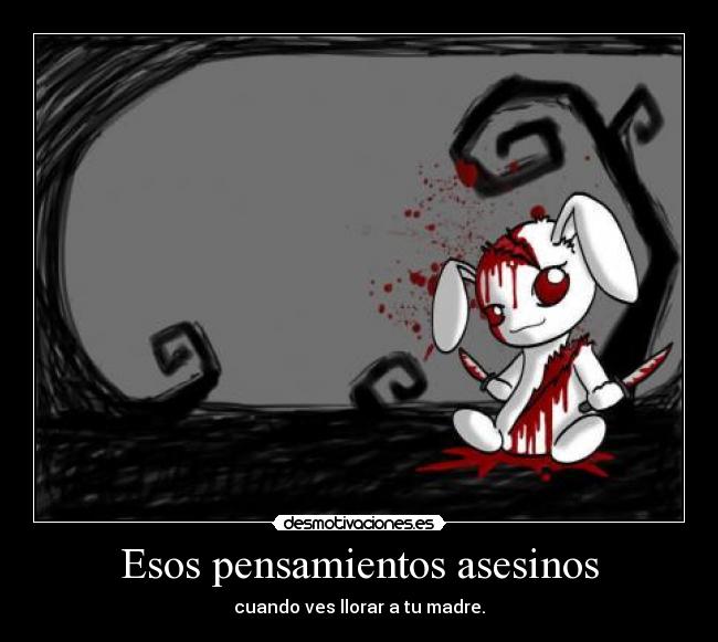 carteles pensamientos bunny desmotivaciones