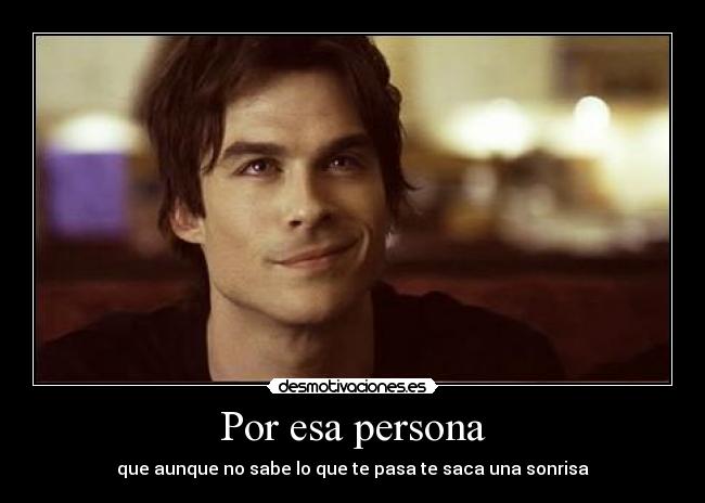 Por esa persona -