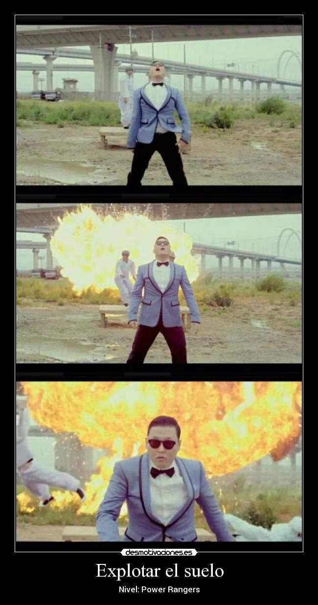 Explotar el suelo - Nivel: Power Rangers