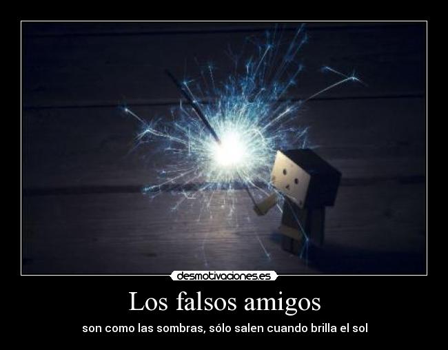 Los falsos amigos -