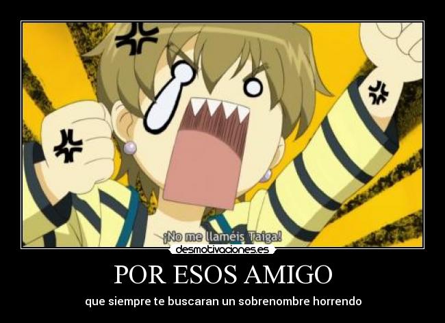 carteles anime manga fate stay night taiga tigre fuyuki desmotivaciones