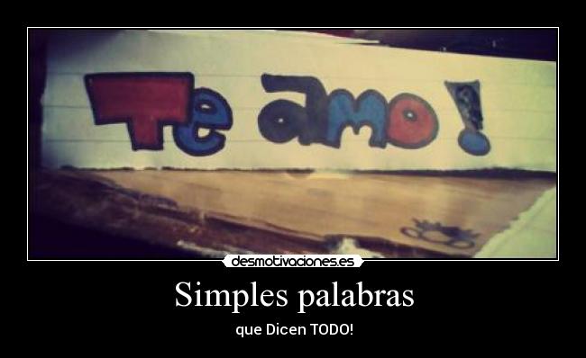 Simples palabras -