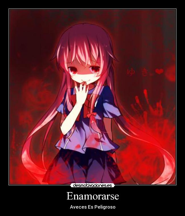 carteles mirai nikki desmotivaciones