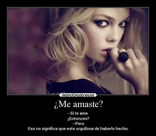 ¿Me amaste? - 