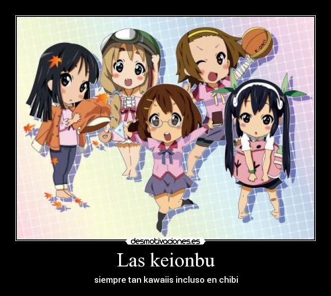 Las keionbu - siempre tan kawaiis incluso en chibi