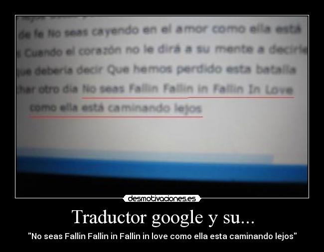 Traductor google y su... -