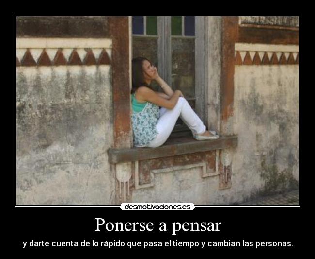 Ponerse a pensar -