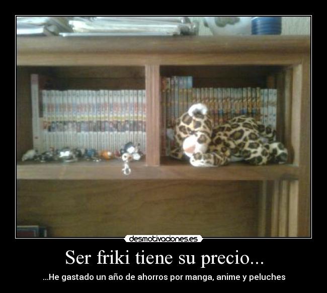 Ser friki tiene su precio... - ...He gastado un año de ahorros por manga, anime y peluches