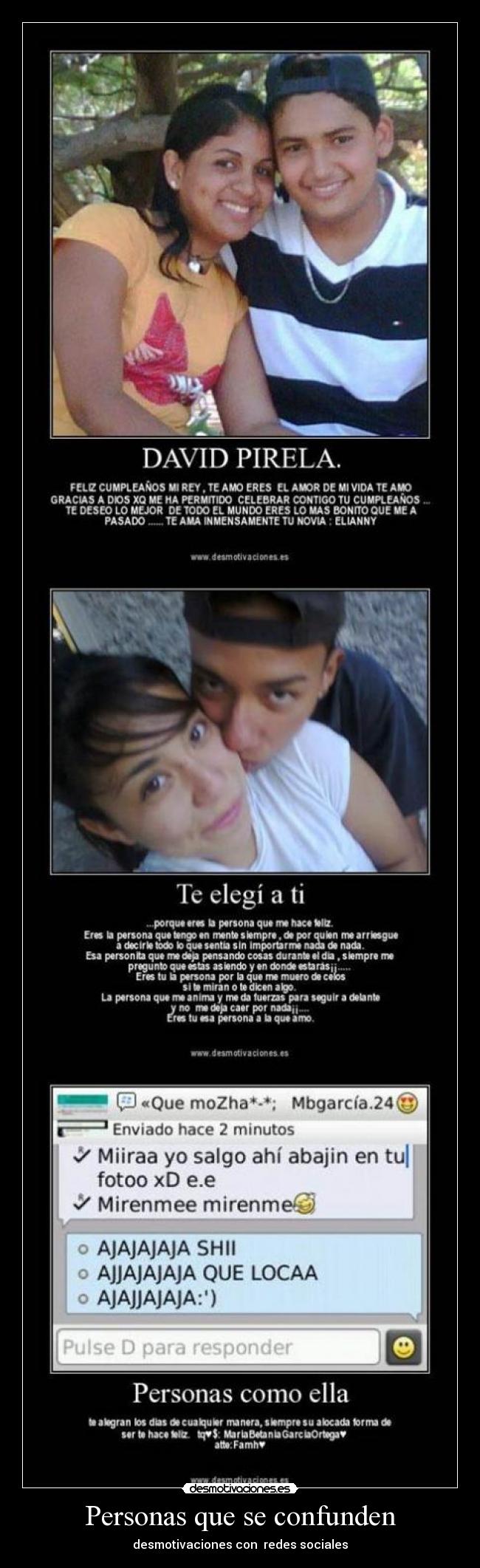 Personas que se confunden -