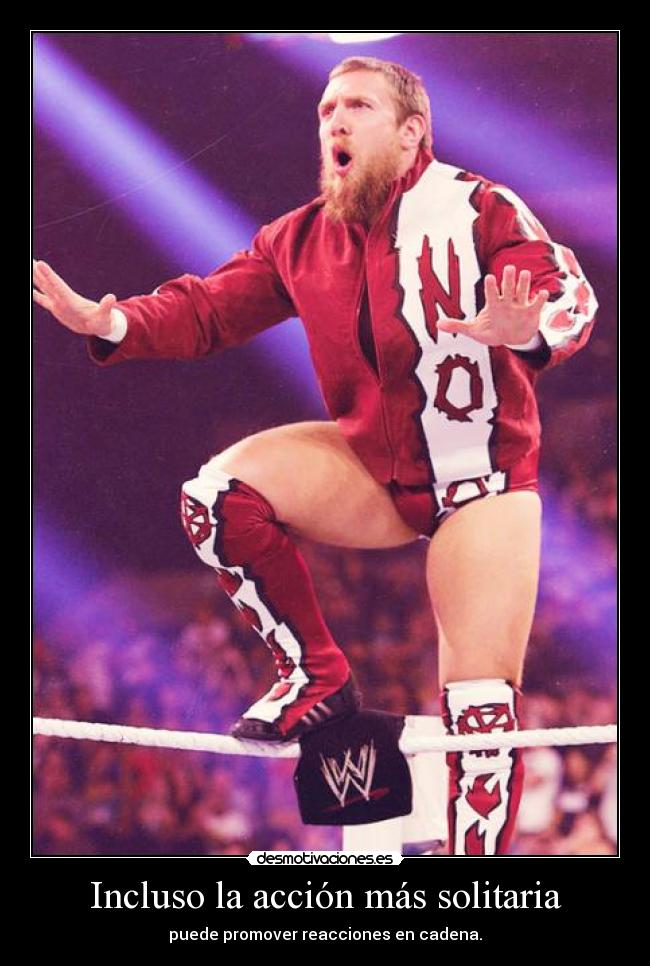 Incluso la acción más solitaria - puede promover reacciones en cadena.