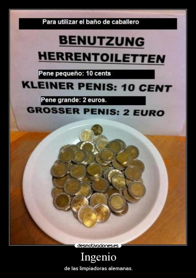 Ingenio - de las limpiadoras alemanas.