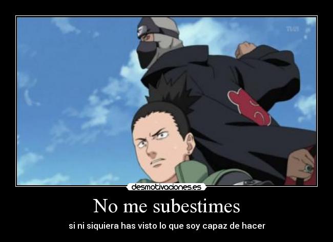 No me subestimes -