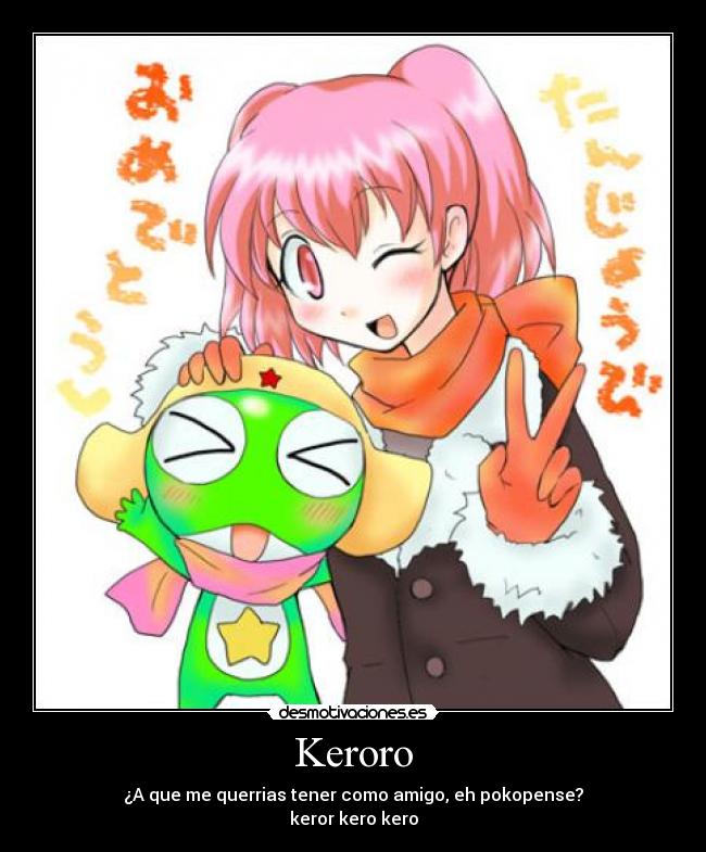 carteles keroro anime manga natsumi desmotivaciones