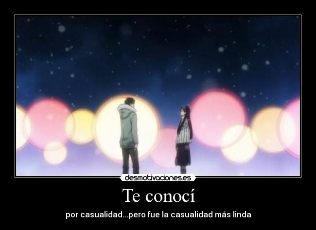 Te conocí -