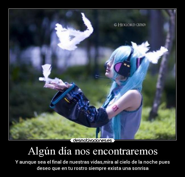 carteles cfanloid nigatsu hatsune miku last night good night cosplay desmotivaciones