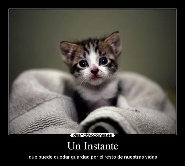 Un Instante - que puede quedar guardad por el resto de nuestras vidas