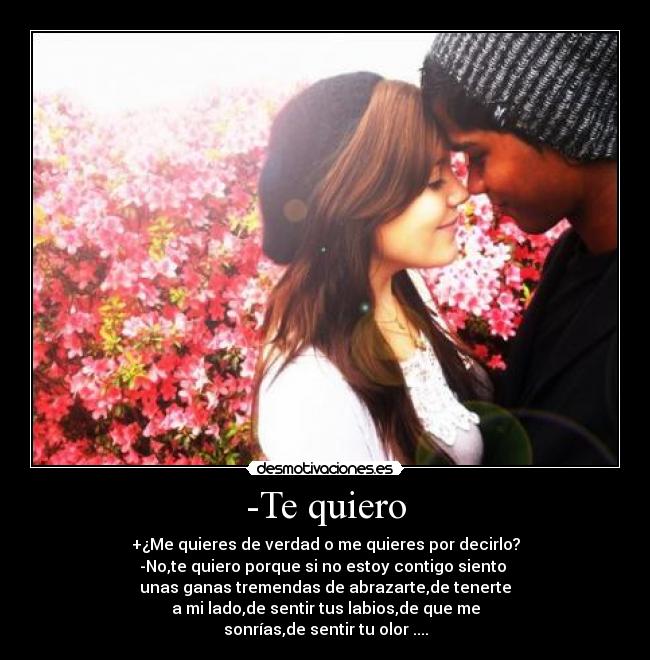 -Te quiero -